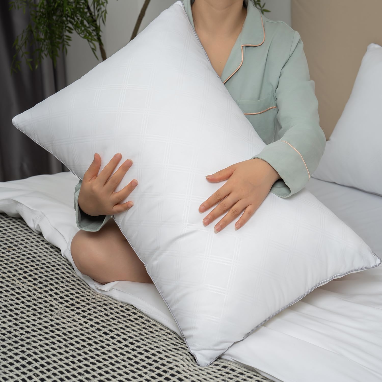 Amazon｜Jbetox 睡眠用枕 4個パック 冷却ベッド枕 4点セット 横向きで