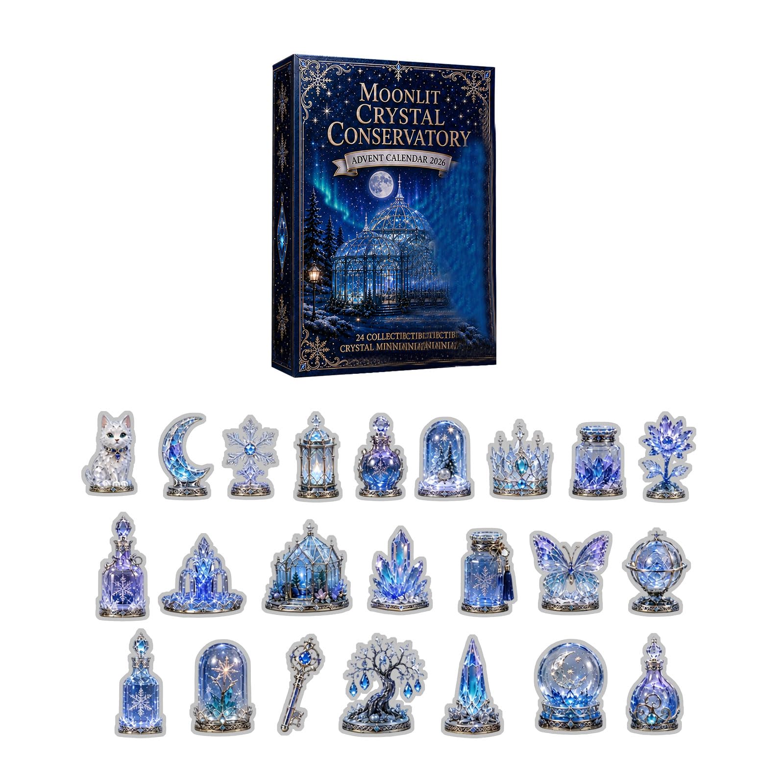 CRYSTAL CONSERVATOR Advent Calendar 2026,2D Acrylic Figurines Gift 24ps — image 1