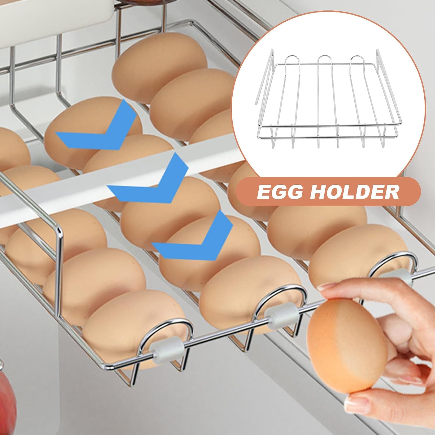 Refrigerator Storage Rack, Single Layer Egg Shelf, Beer Festival Decor