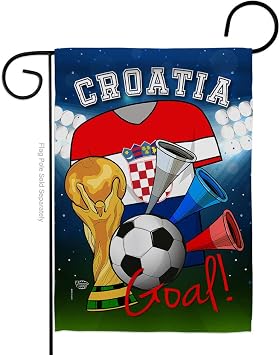 World Cup Croatia Flags Croatian Home Decor Banner Wall Art Patio Lawn Front Porch Room Decorations Small Outdoor Tapestry Yard Signs FIFA Gifts Sports Fan Trophy Soccer Game Football Made In USA