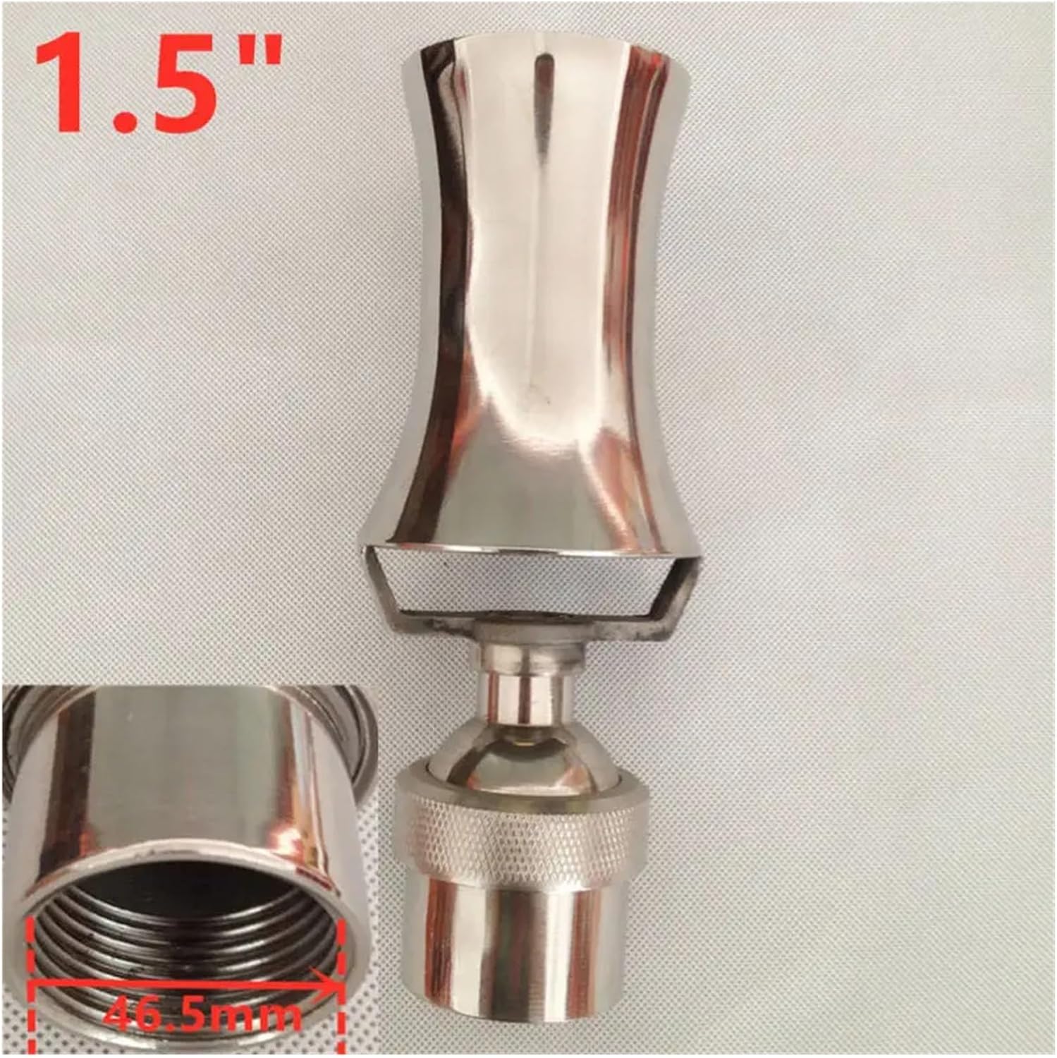 Fountain Nozzle Head 1/2" 3/4" 1" 1.5" Brass Stainless Steel Cascade Water Fountain Nozzles Sray Head Pond Pool Jet Nozzles Pond Fountain Head(1.5 304SS)