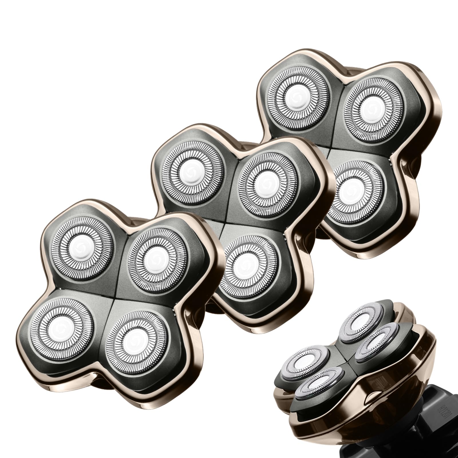 Cabezales de afeitar Pro 4 para maquinillas de afeitar de cabeza Pitbulls Gold PRO, Silver PRO, Platinum PRO y Butterfly Kiss PRO (1 piezas)