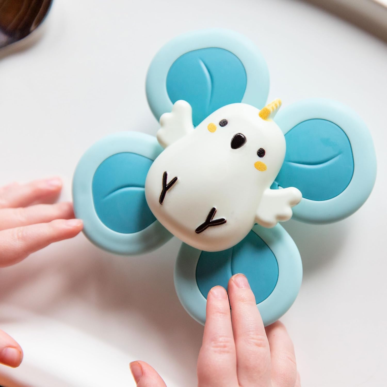 Tiger Tribe Sensory Spinners for Babies - Aussie Animals Set, Chewable, Rattle with Suction Cups, Stimulates Sensory and Motor Skills, Ages 6 Months to 2 Years