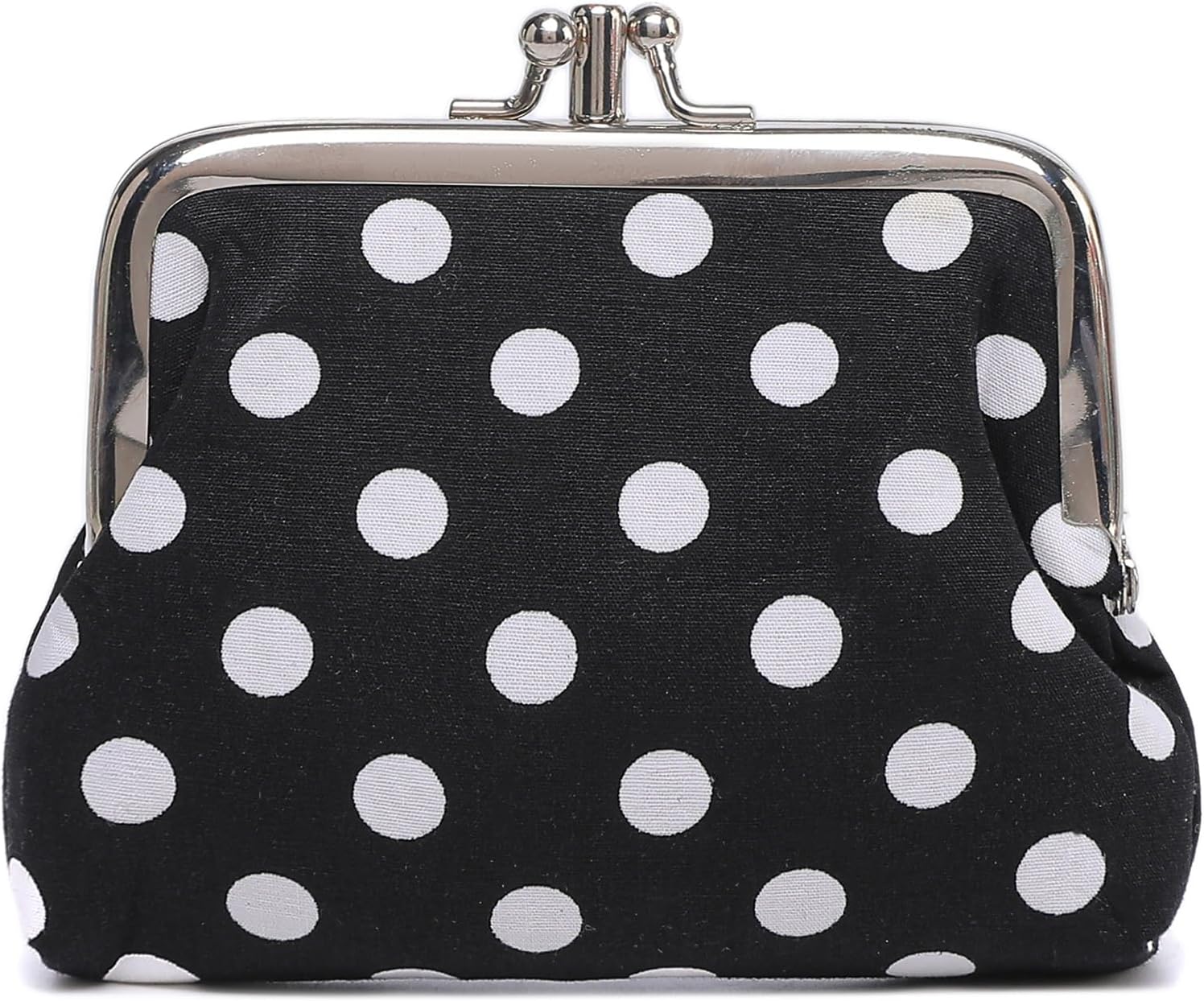 Cute Floral Buckle Coin Purse Vintage Pouch Kiss Lock Coin Purse Wallet, 30, One size