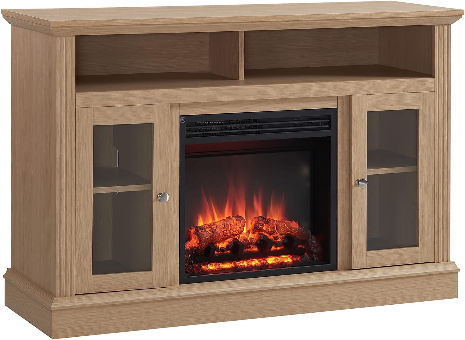 FLAMME Northam 47" / 120cm 2 in 1 TV Stand Fireplace Cabinet with ...