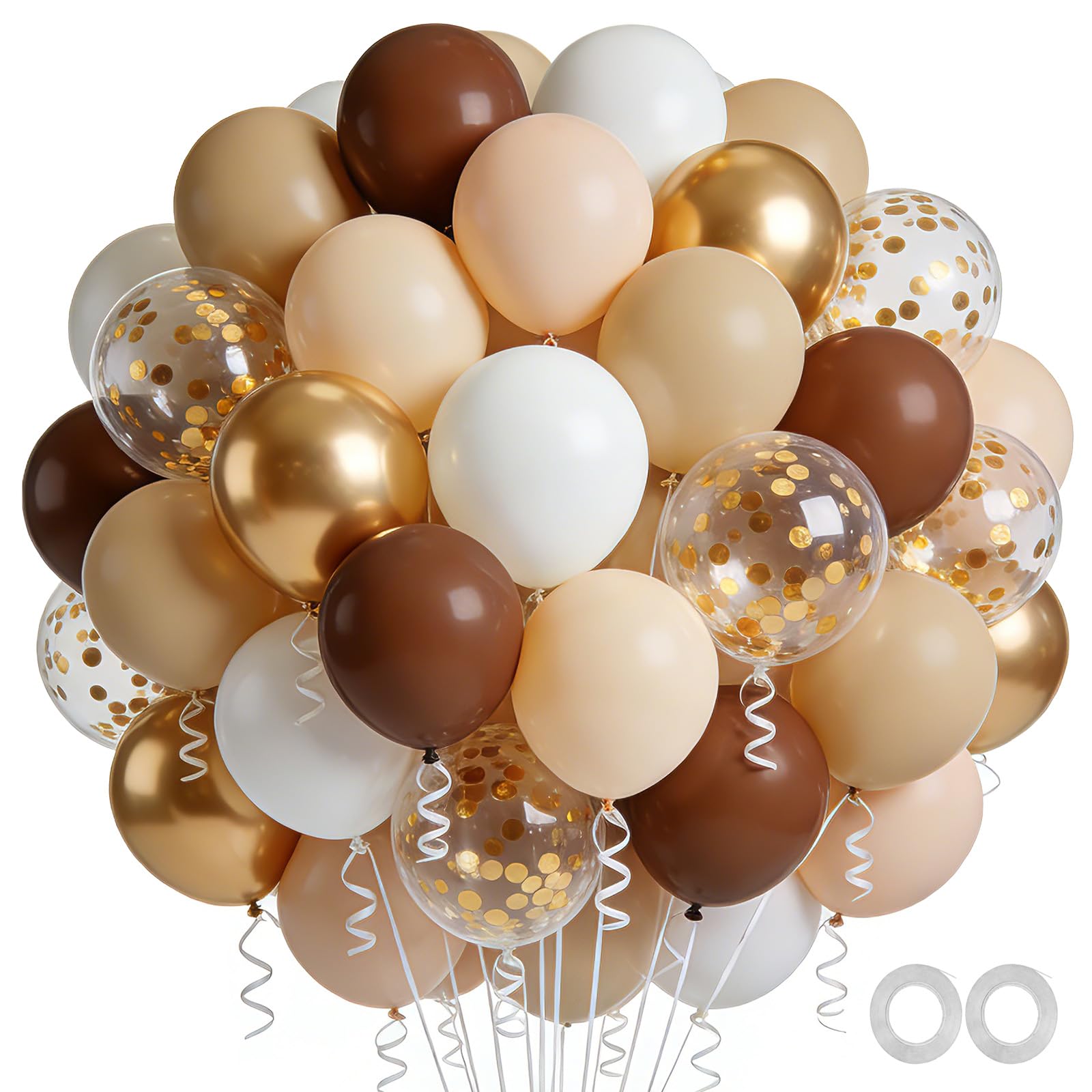 JasGood Luftballons Geburtstags 60 Stück Helium Ballons für Geburtstagsdeko Hochzeit Taufe Abschluss Party Deko Babyparty Jugendweihe Verlobung,12Zoll