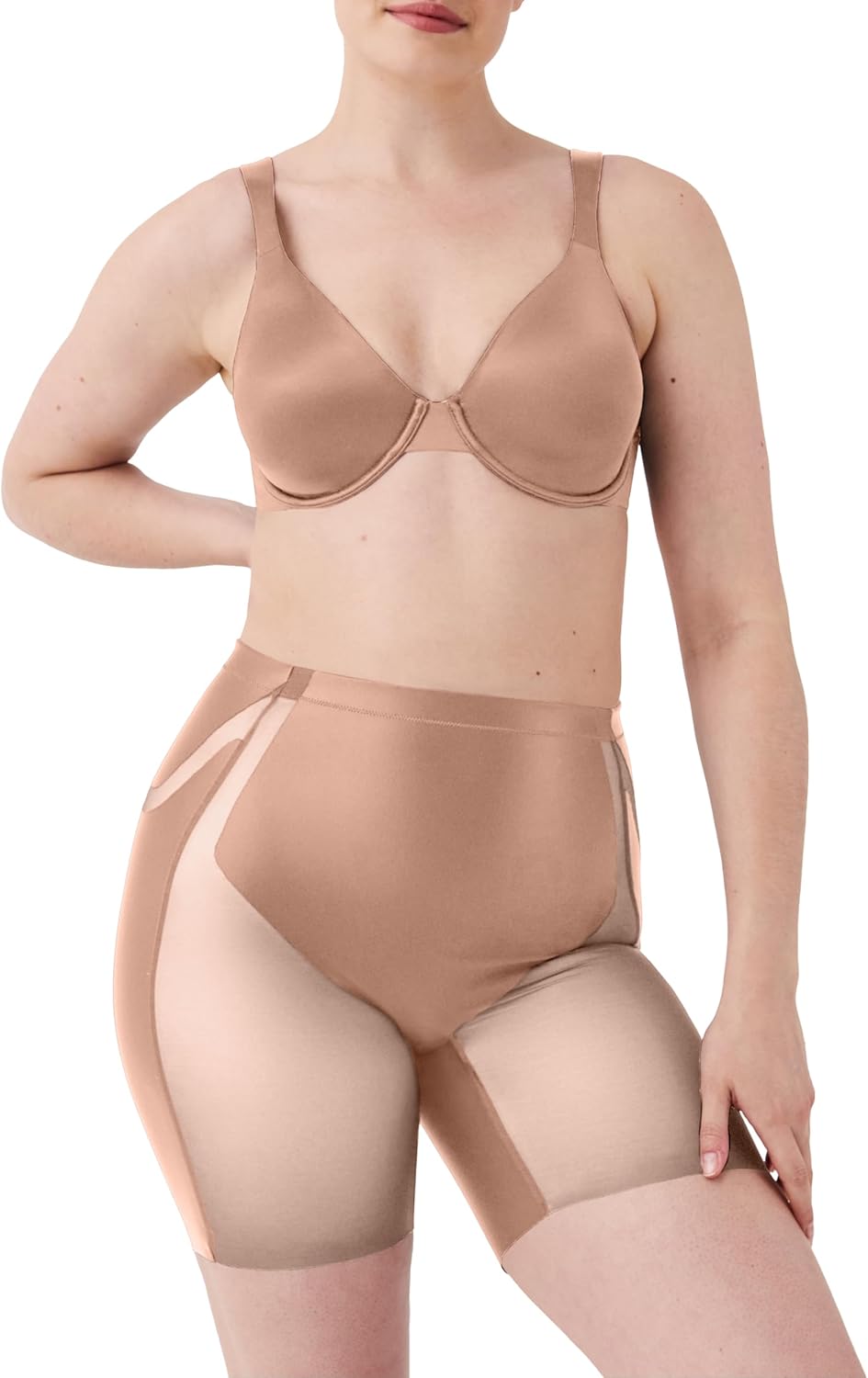 SPANXshape Booty-Lifting Mid-Thigh Short - Butt Lifting Shorts - Medium Compression - With Tummy Shaping