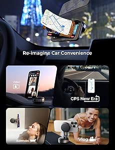 LISEN for iPhone 17 Portable Electric Vacuum Suction Phone Holder for MagSafe, Suction Cup Phone Mount Foldable Only on Mirror/Smooth Surface for iPhone 17 Pro Max Air /16/15/14/13/12