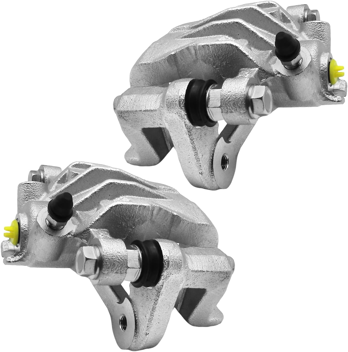 Rear Brake Caliper with Bracket Compatible with 2009-2012 Hyundai Elantra [Note: Hatchback (2009-2012)] | Rear Brake Calipers for 19-B3477A & 19-B3476A, Set of 2 Brake Calipers