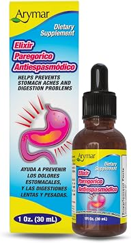 ARYMAR Digestive Elixir Paregoric Antispasmodic Papain & Anise Oil Liquid Formula for Digestive Comfort, 1 Fl Oz