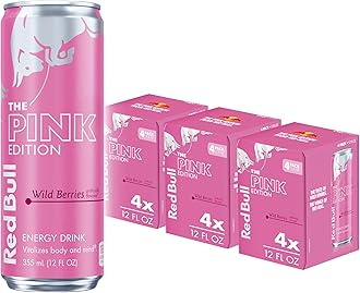 Wild Berries, Pink Edition, with 114mg Caffeine plus Taurine & B Vitamins, 12 Fl Oz, Pack of 12 Cans