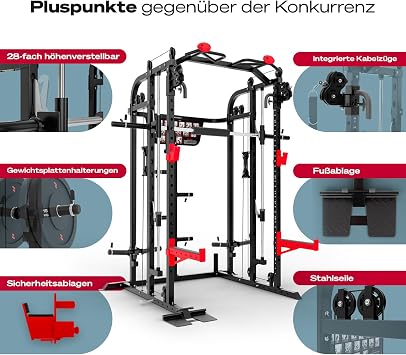 Sportstech Smith Machine SXM150 Power Station with 100+ Exercise