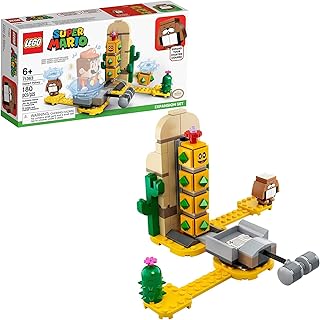 LEGO Super Mario Desert Pokey Expansion Set 71363 Building Kit; Toy for Creative Kids to Combine with The Super Mario Adventures with Mario Starter Course (71360) Playset, New 2020 (180 Pieces)