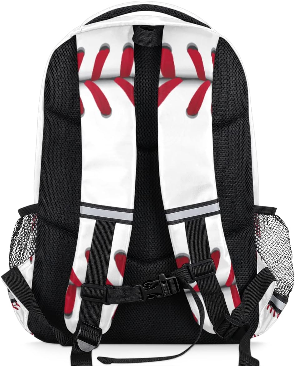 Baseball Pattern School Backpack for Boys Girls Teens Sport College Students Backpack Laptop Backpack Travel Backpacks Bookbag Daypack
