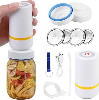Electric vacuum packaging set, for width and normal opening, vacuum sealer for glass with lid opener, vacuum maker for storing and fermenting food