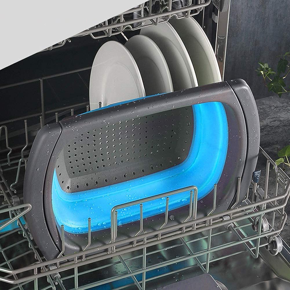 Scolapasta Pieghevole In Silicone - Senza BPA, Lavabile In Lavastoviglie, Per Frutta E Verdura - Foto 8