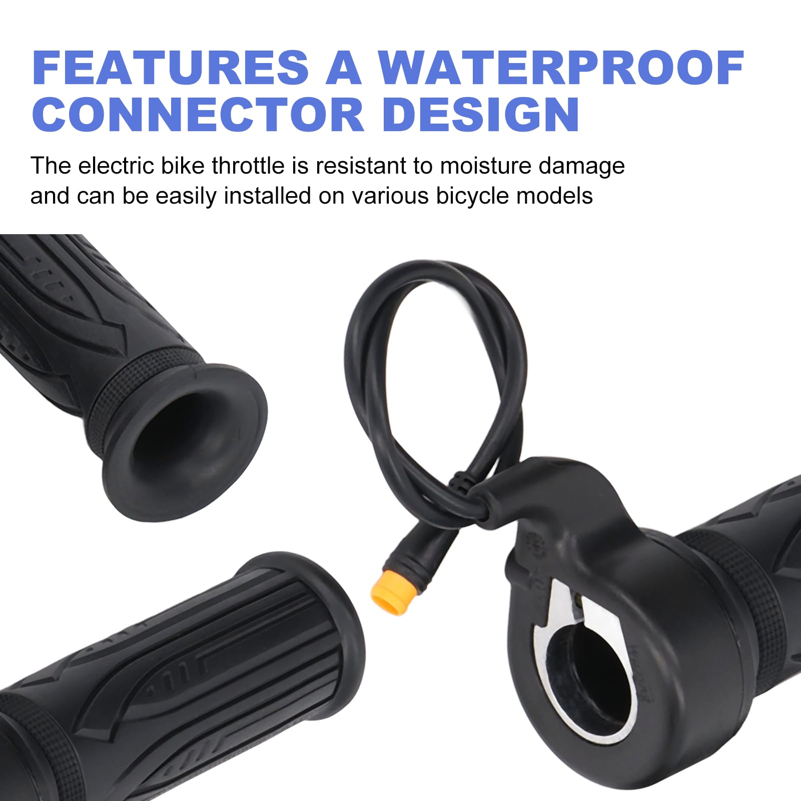 Topyond 20X Full Twist Throttle Stable E-Bike Throttle Electric Bike Throttle Full Twist Throttle Ebike for Scooters and — view 4