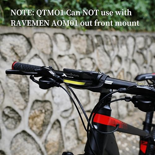 Miniatura 9 de RAVEMEN FR160 compatible con computadoras Wahoo Cycle Computer, IPX6 impermeable para bicicleta con modo intermitente de advertencia de 160 lúmenes