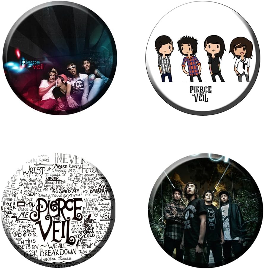 Pierce the Viel 1 # 2.25inches Round Badge Pinback (Set of 4)