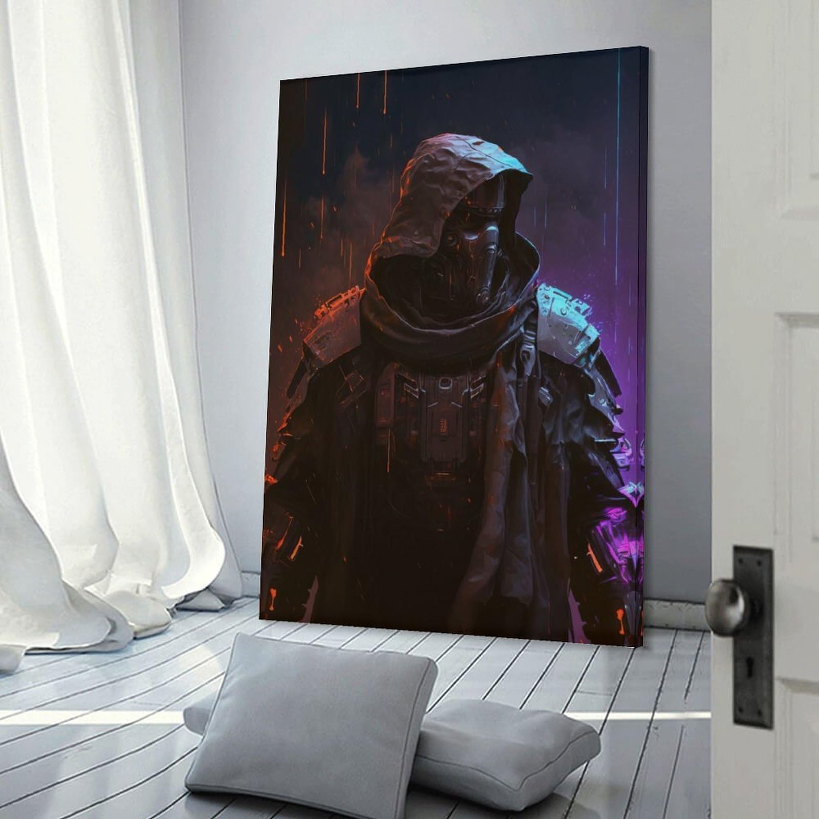 Junmoney Canvas Wall Decor The Assassin, 24x36inch(60x90cm), for Flats, Guest Rooms Or Compact Rooms, Wall Decor with Flexible Room Appeal
