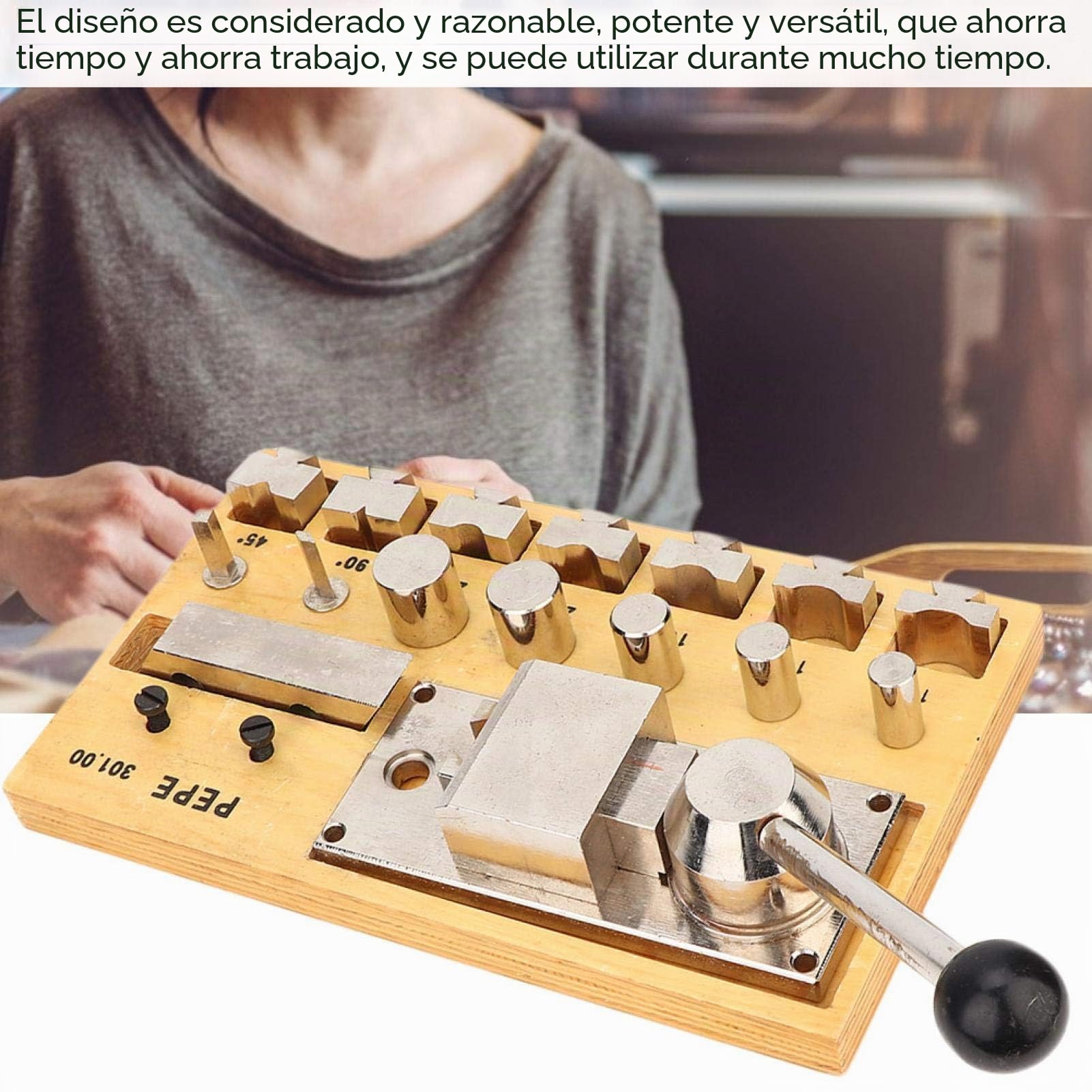 Dobladora de anillos maquina para doblar anillos Herramientas para hacer joyas,Herramientas para doblar aretes de anillos de alta calidad,Dobladora de anillos Jewelry-Making Kits