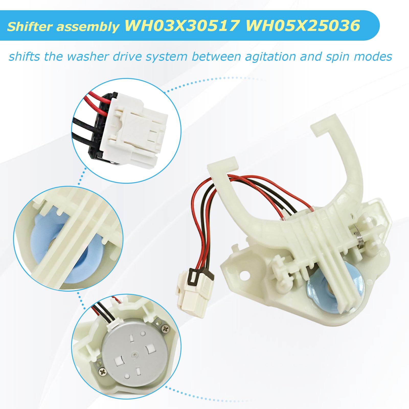 Amazon.com: For GE Washer Mode Shifter WH03X30517 WH05X25036