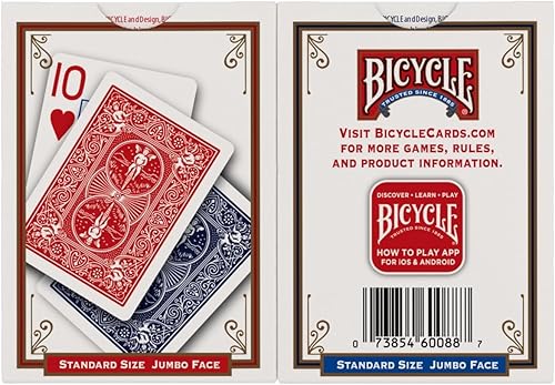 Vista 24 de Bicycle Juego de cartas, Paquete de 4