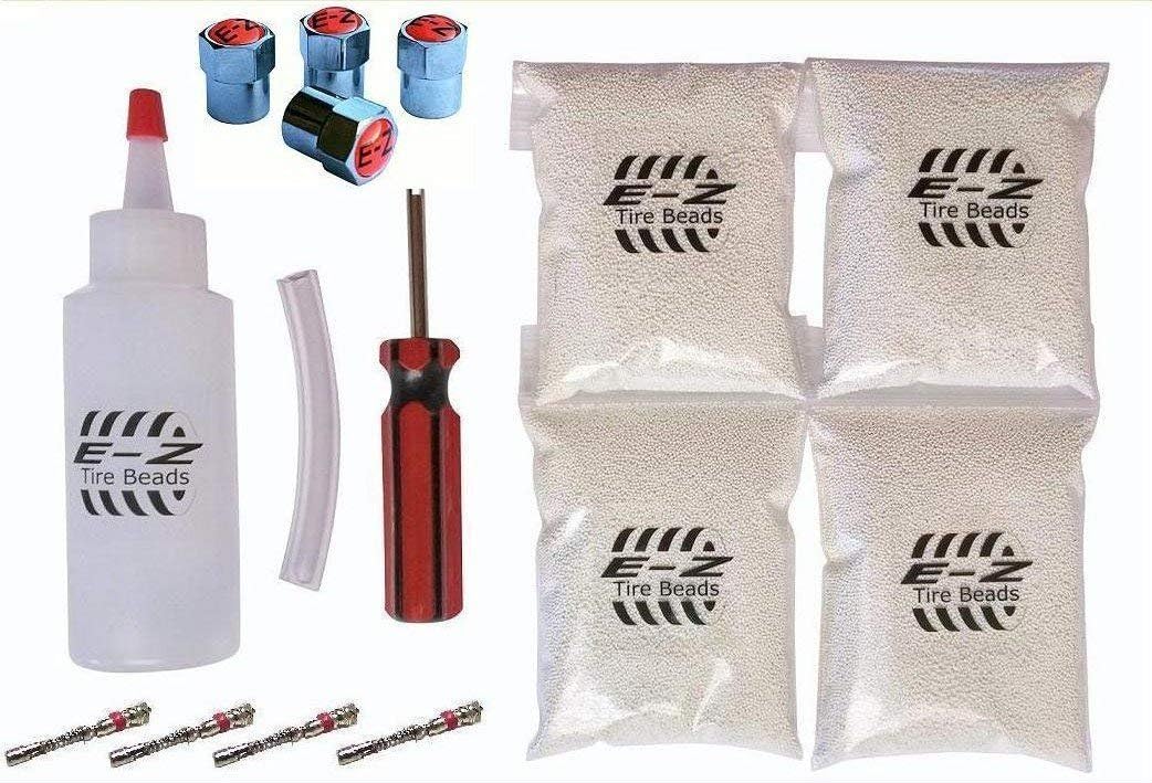 EZ Tire Balance Beads Deluxe Kit 8Ounce FourPack (4 bags