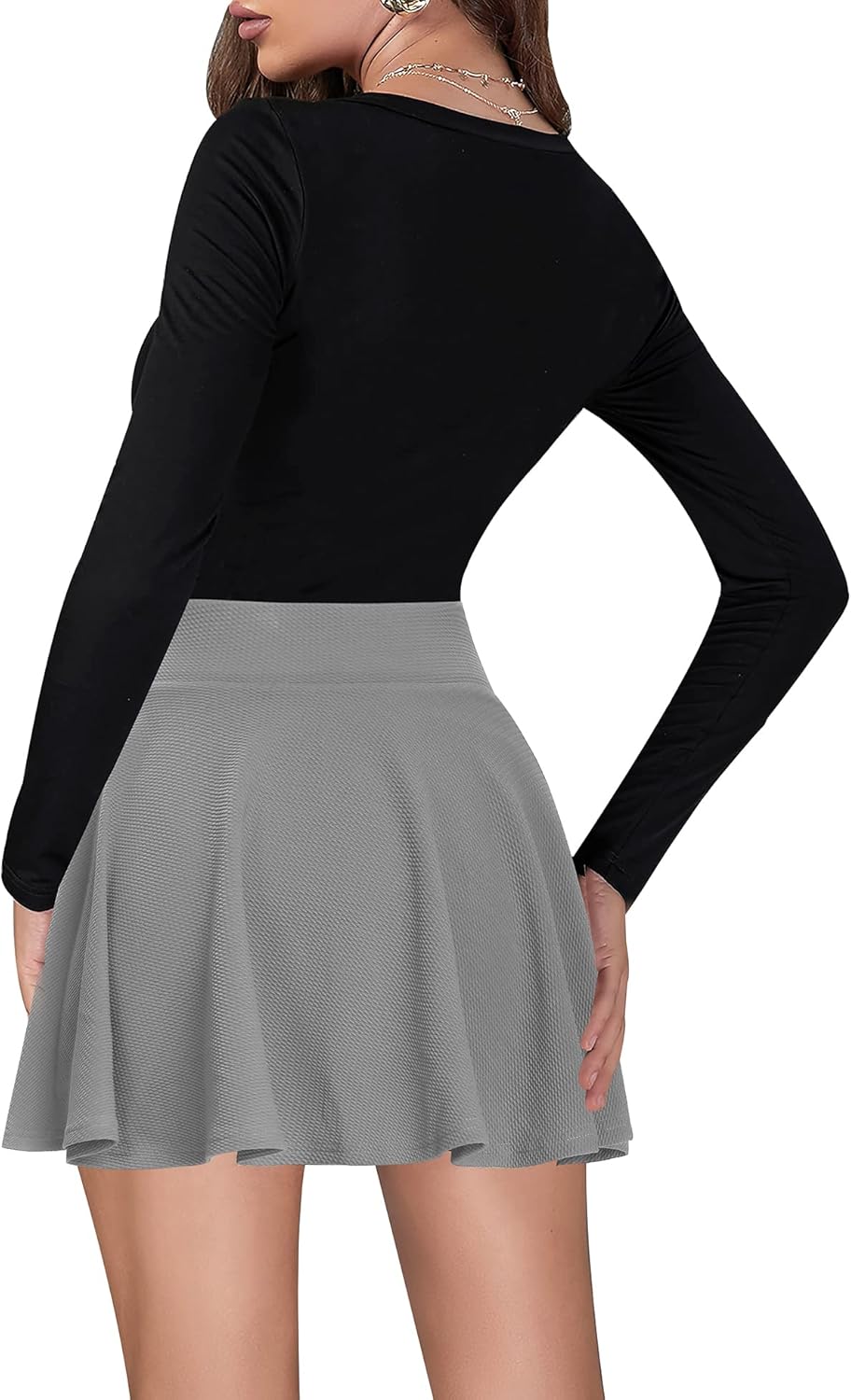 High Waisted Pleated Skirts for Women Skater Tennis Skirt with Shorts Pockets Cute Mini A-Line Skirt : Clothing, Shoes & Jewelry