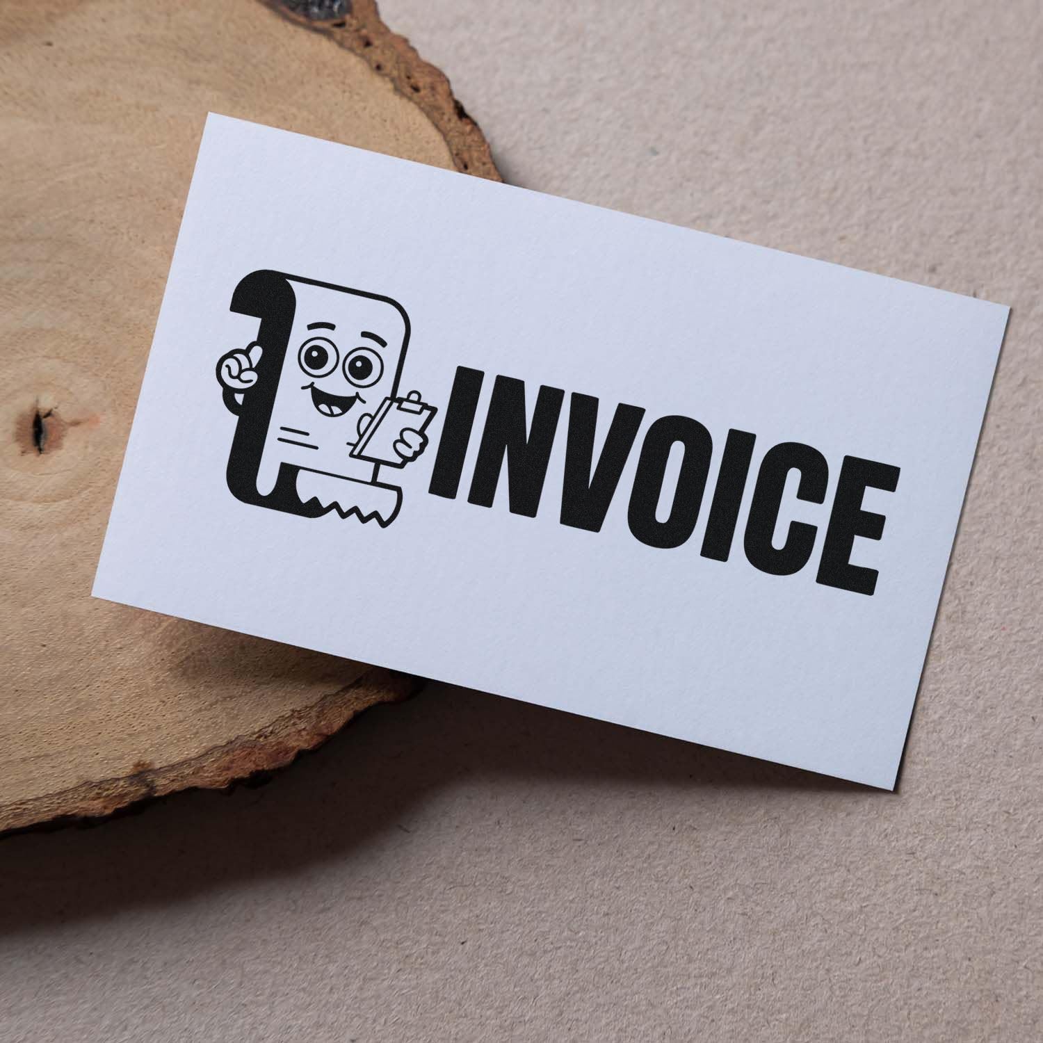 Mini Kawaii Self-Inking Stamp, Scanned Office Tool for Packages, Package Address Stamp Etsy Sellers, Small Online Shop Owners, Handmade Order Shipping, Quick Return Label Marker: Large Slim Pre-inked 9938-Invoice