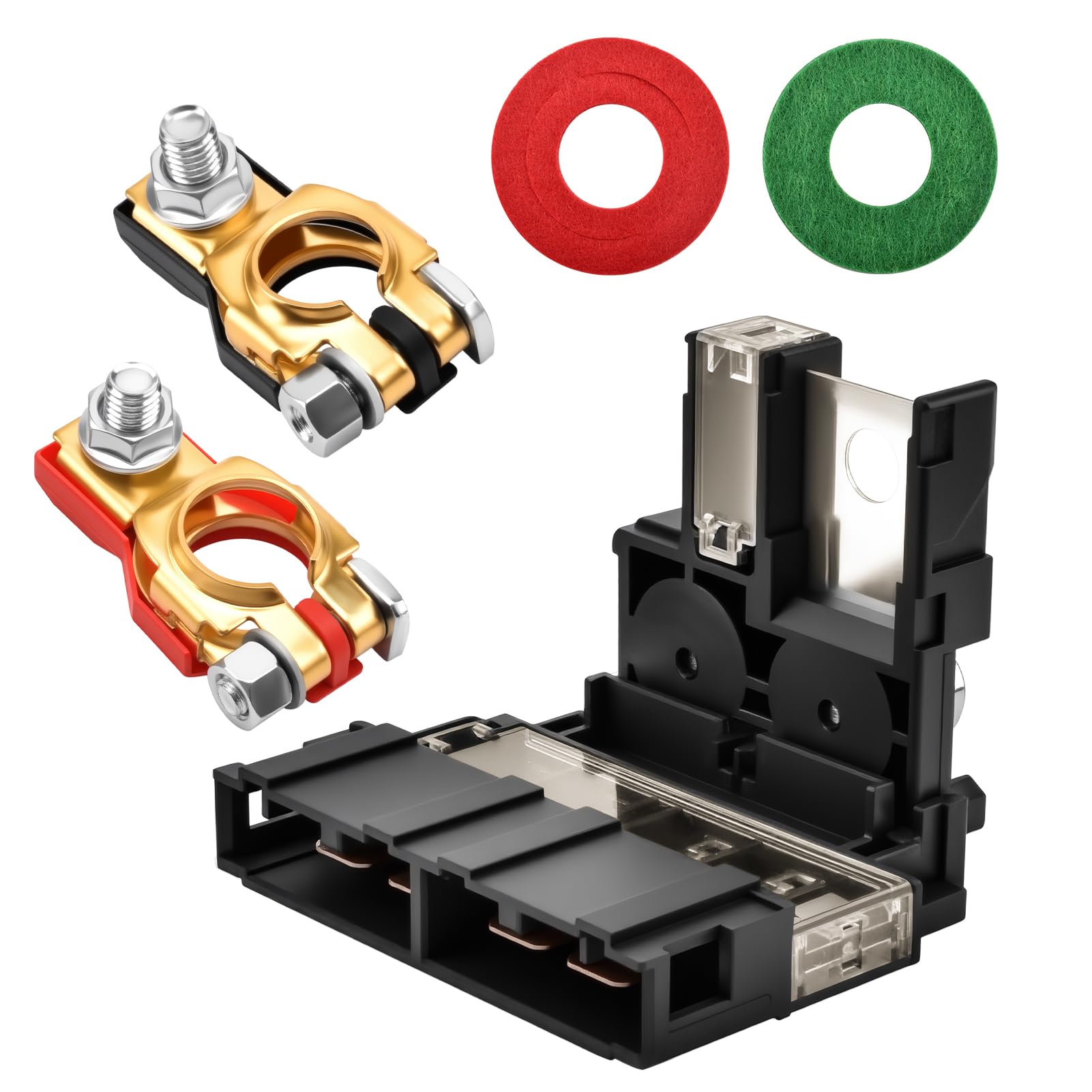 Battery Fuse Fusible Fuselink with Positive Battery Terminal Nuts Set Compatible with 2003-2007 Infiniti G35 2003-2008 FX35 FX45 2013-2022 Nissan