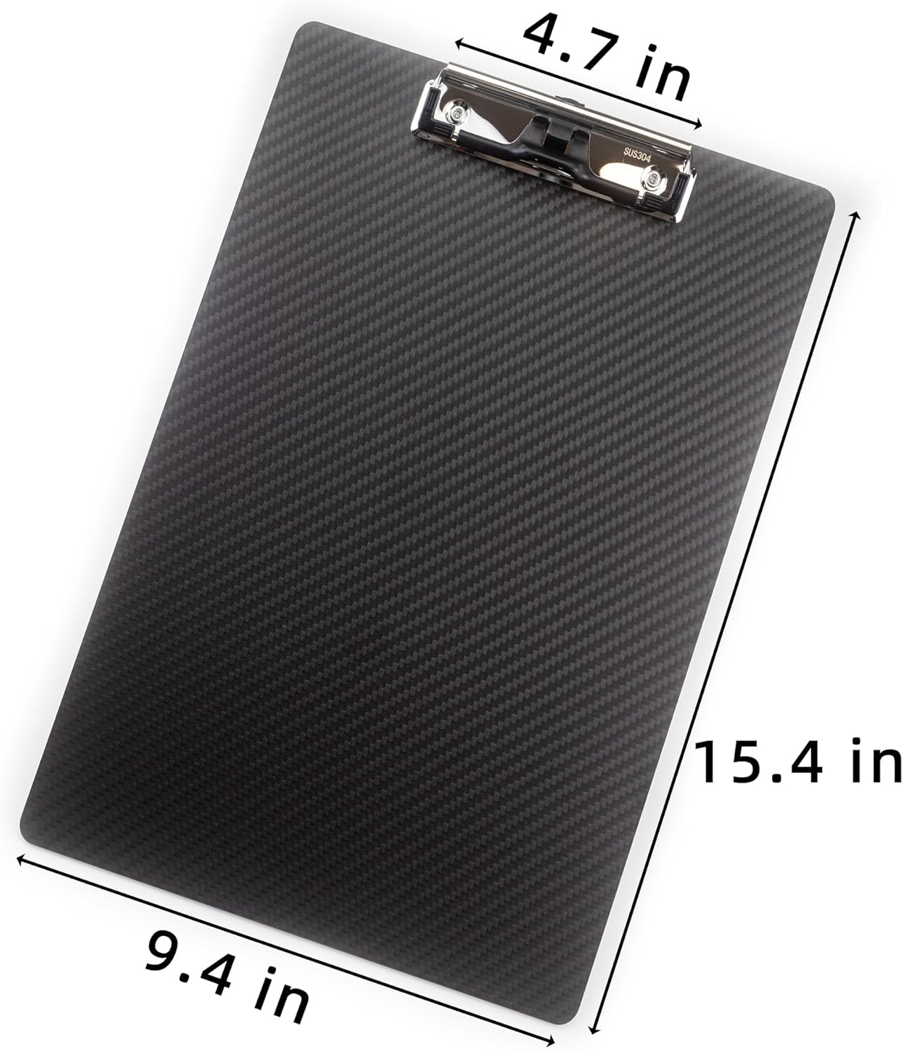 Carbon Fiber Clipboard with Pen Holder,Dry Carbon Fiber Clipboards with 304 Stainless Steel Clip,3k Twill,Legal 8.5x14 Clip Board