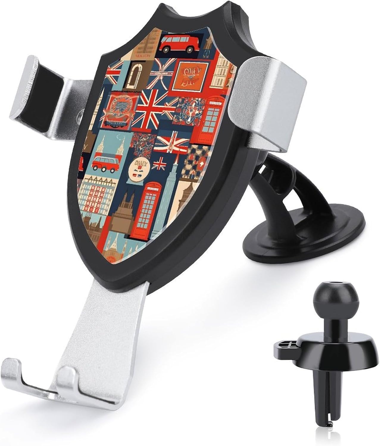 England Symbols Car Phone Holder Mount with Metal Hook Clip