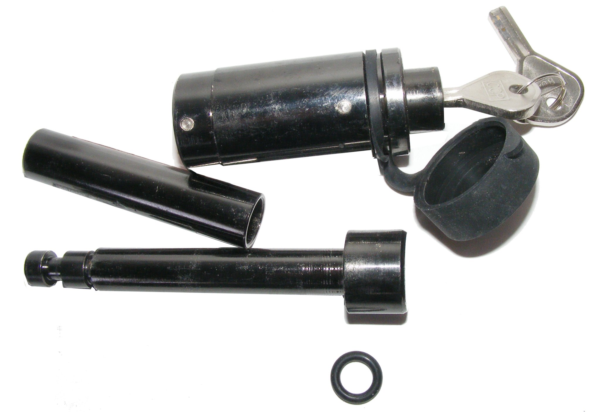 Reese TowPower 70390 - Elite Security Receiver Lock natural black nickel rust resistant coating 1/2" and 5/8" for 1-1/4" and 2" receivers TOWING class I-IV