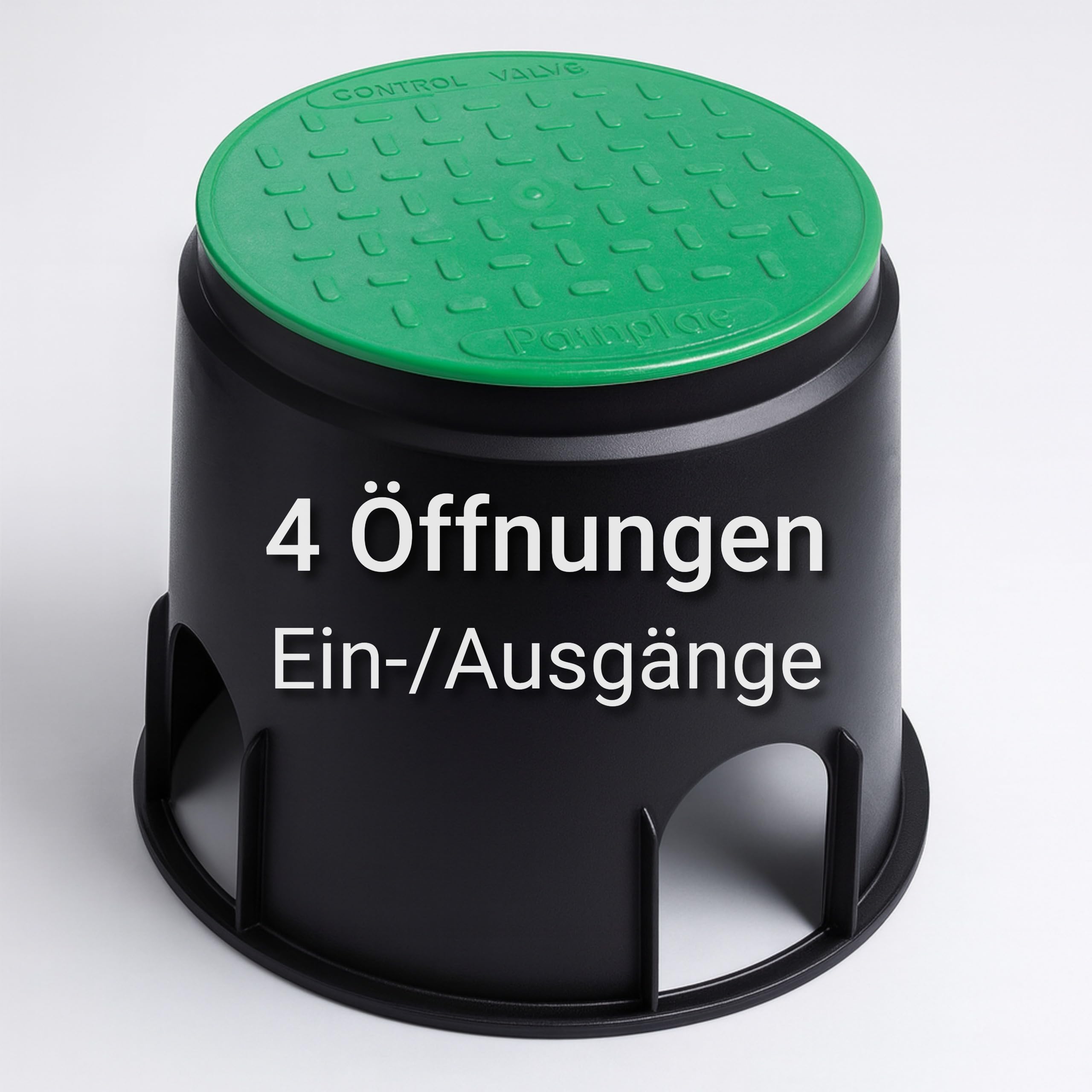 Ventilbox 310x255 mm, Bodeneinbaudose, Ventilkasten, Ventilschacht, Bewässerung-Box, Ventilbox-Rasen, Bodendose, Einbaudose, Bewässerung Garten, Box für Ventile, Trafos, Schläuche, etc. (3)