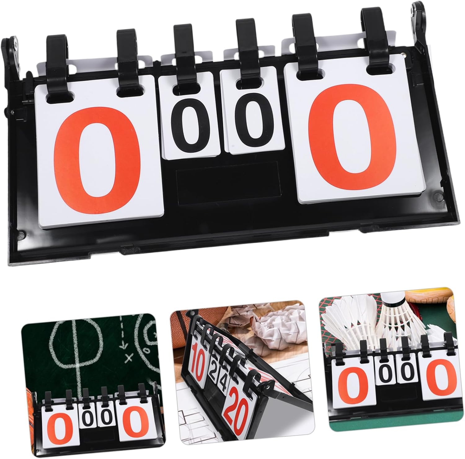 Portable Scoreboard for Basketball Tennis and Sports Games Design Printing Compact Tabletop Score Keeper for Indoor and Outdoor Use