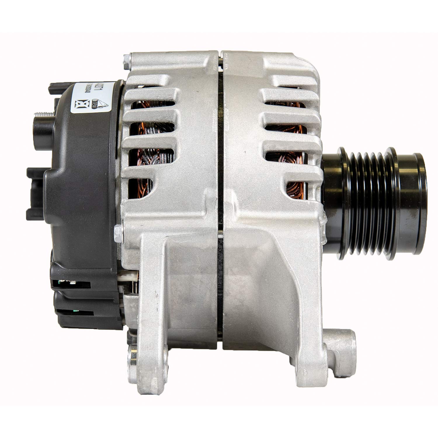 Alternatore VALEO 443271, 14V 200A, 6 Alette, Puleggia Freewheel Diametro 52mm, Rotazione Oraria, Alta Qualità