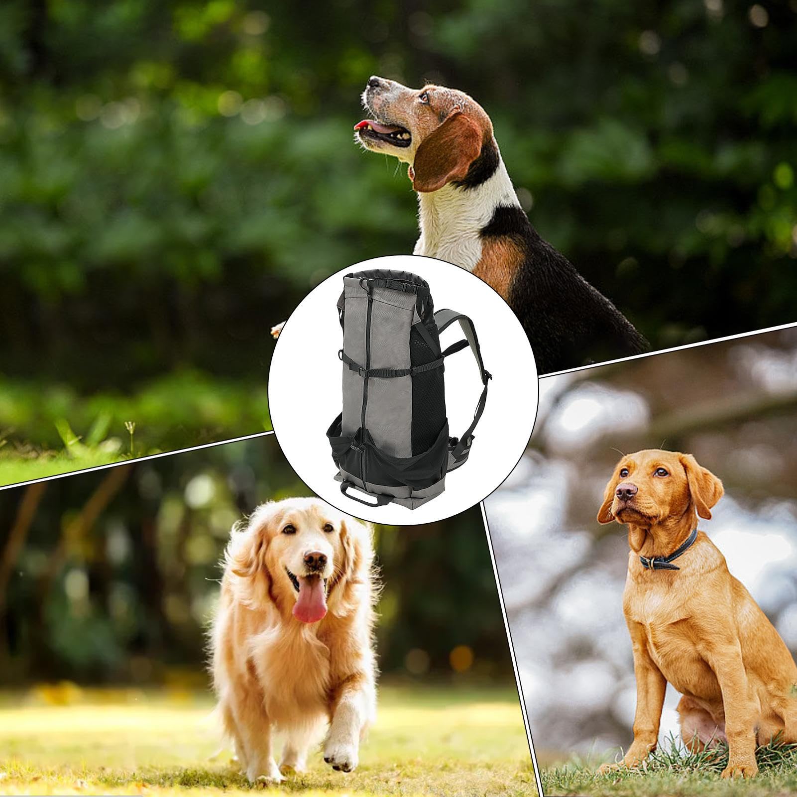 Zaino Per Animali Domestici Anti-pizzicamento - Della Fuga | Accessorio Da Viaggio Per Cani, Strumento Di Trasporto Di Sicurezza, Zaino Con Ventilazione A Rete | Zano Per Animali Domesti