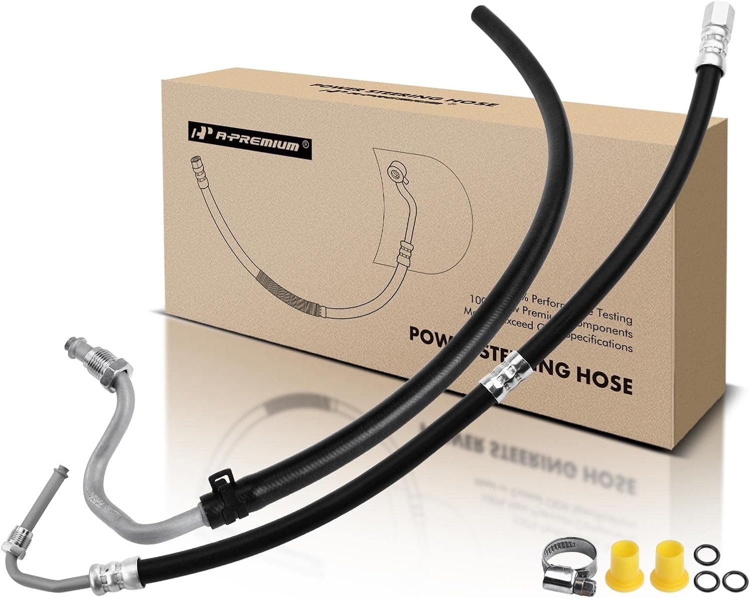 A-Premium Power Steering Return Hose Line Assembly Compatible with Volvo XC90 2011 2012 2013 2014, 3.2L, Gear To Cooler