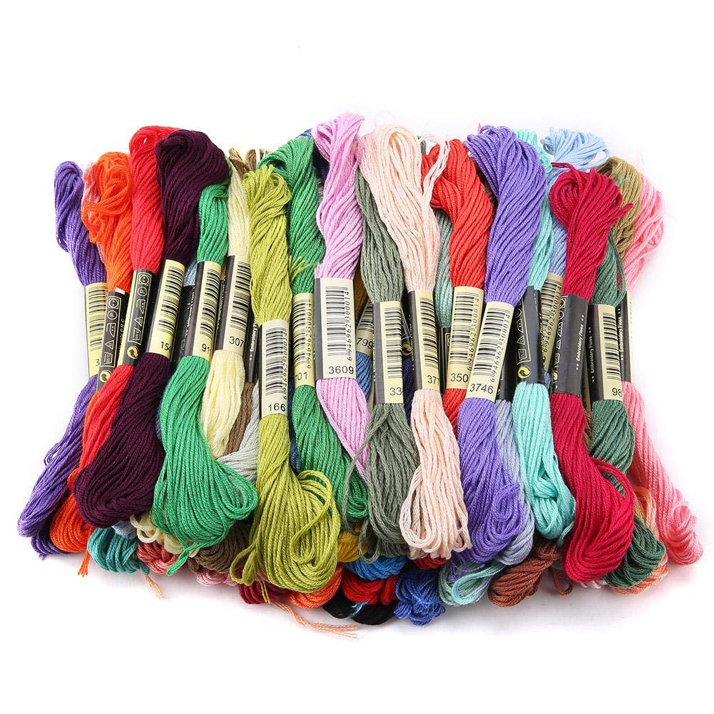 Kit Fili Da Ricamo 50 Colori - Con Aghi E Accessori Per Punto Croce, Maglieria E Cucito Creativo