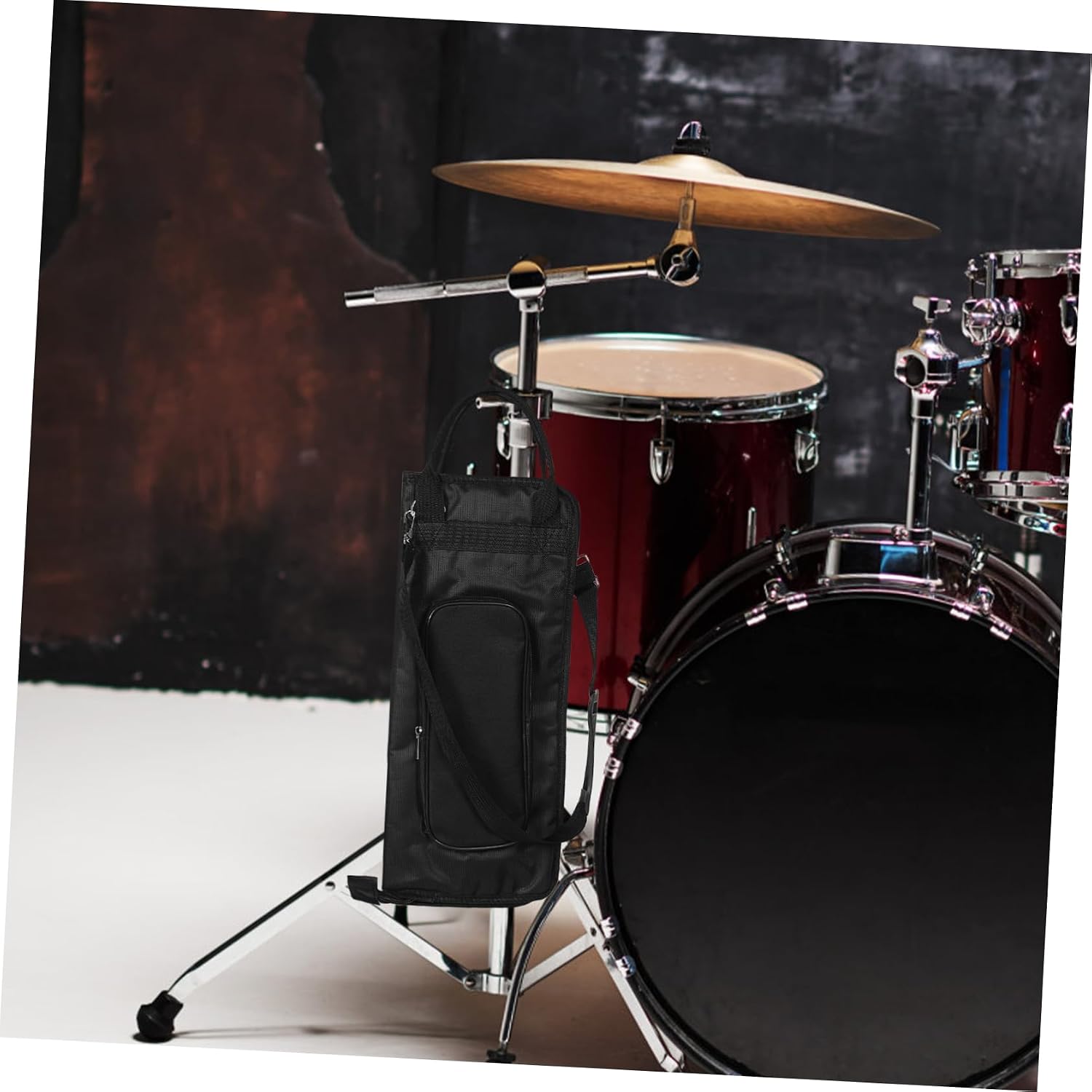 BESPORTBLE Oxford Cloth Drumstick Bag Drumstick Holder Strap Baton Carrying Case for Drummers