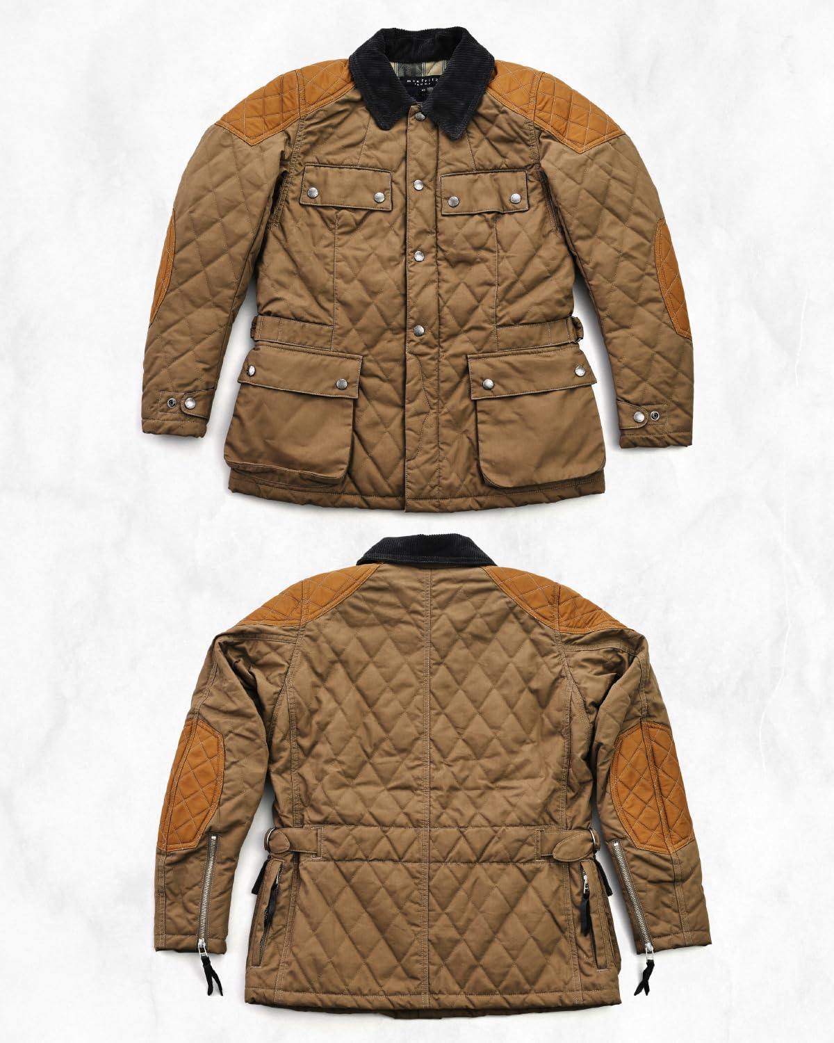 MaxFritz MFJ-2443　ボスサイドキルトジャケット　サイズ46　モカ Amazon.co.jp: [マックスフリッツ] バイク用 ジャケット 秋冬 MFJ-2443