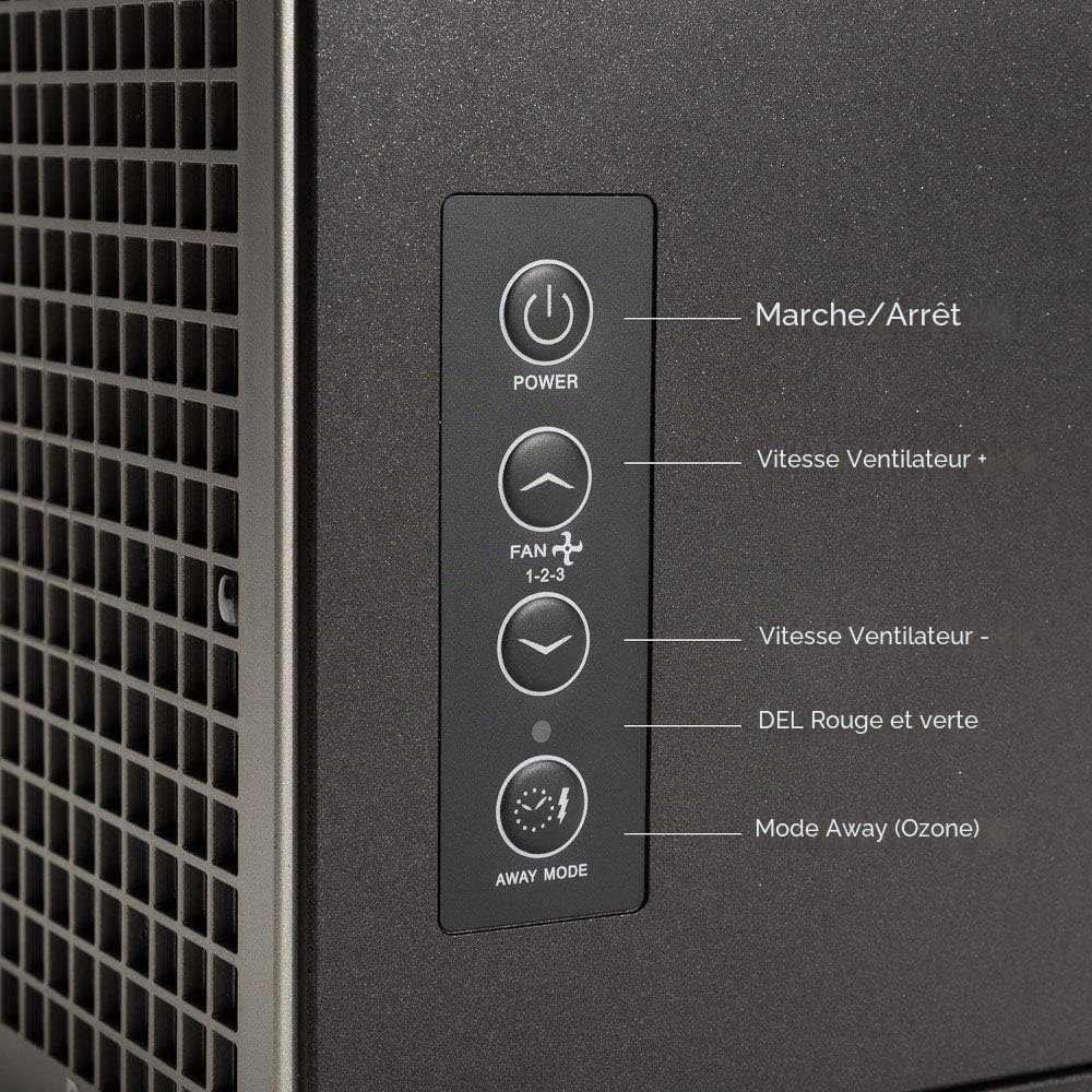 HAVERLAND PUREAIRBOX - Purificateur Désinfection d’Air et de Superficies PCO | Efficacité 99,99% | Désinfecte l’Air et vos pièces | Rayons UV + Ioniseur + OZONE à faible concentration | Ultra-Compact