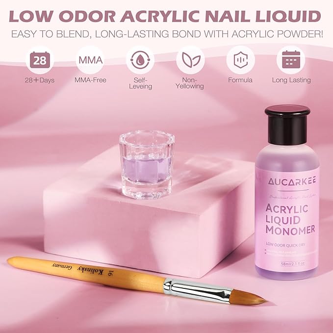 Kit de Acrílico para Uñas Principiantes - 3 Colores miniatura 3