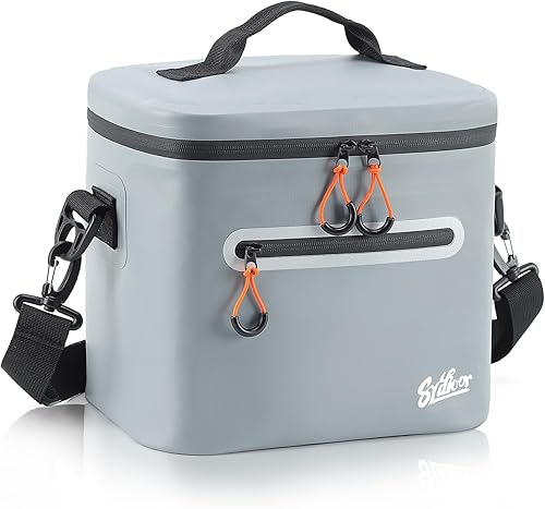 Bolsa térmica de lados suaves, caja de hielo portátil para 71630 latas, impermeable, a prueba de fugas, enfriador aislado para almuerzo, playa,
