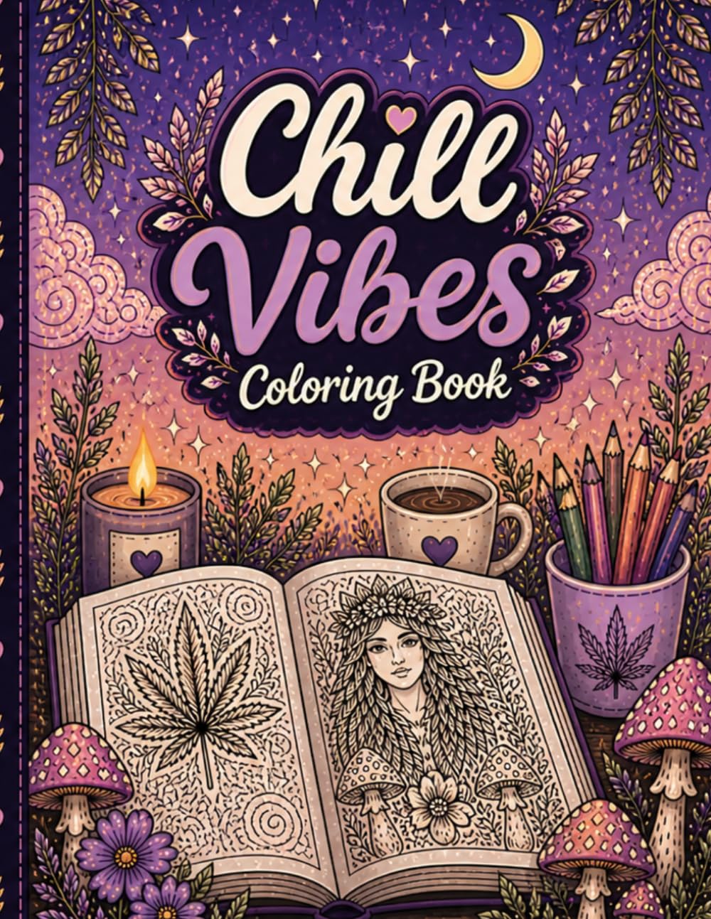 Chill Vibes Coloring Book: Cozy and Calm Designs for Stress Relief