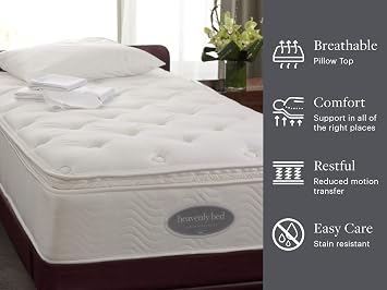 Westin Exclusive Heavenly Bed - 14 Pocket Coil Mattress with Quilted Pillow Sewed on top - Mattress Only - Full