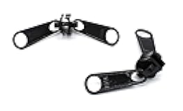 YKK Zipper Replacement Sliders ~ #10 Coil Long Pull with 2 Heads-~ Extra Heavy Duty - Replacement sliders / Zippers for Hardtop / Soft top Utility Vehicles - Black (2 Sliders / Pack)