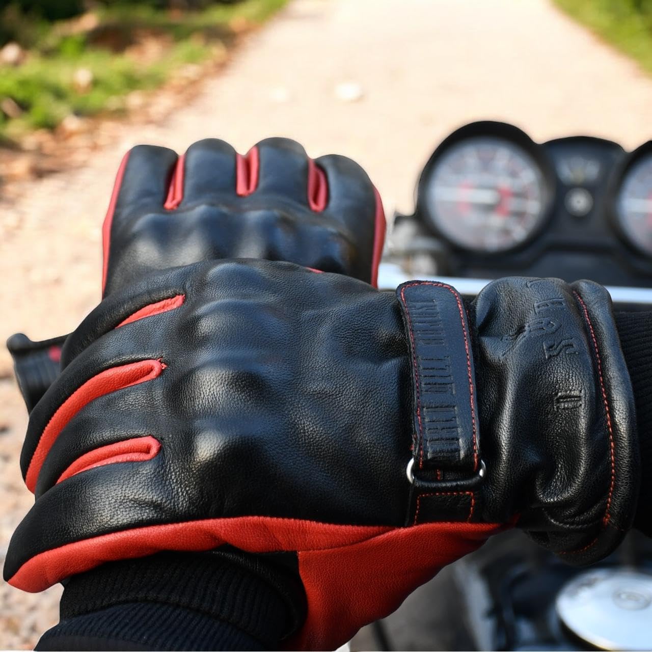 Amazon.co.jp: OSYHI バイク用グローブ リブ付き ウインター
