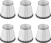 Vista 12 de Juego de 2 pantallas para lámpara de tambor de tela, 12.6"Dx9.5"H, para lámparas de mesa, de pie y colgantes, pantallas (ajuste de araña), pantallas